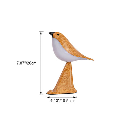 Contemporary Creative Rechargeable ABS PC Bird Singing Aroma With Phone Holder LED Table Lamp Night Light For Bedside