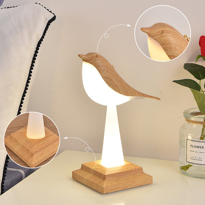 Contemporary Creative Rechargeable ABS PC Magpie Aroma LED Table Lamp Night Light For Bedside