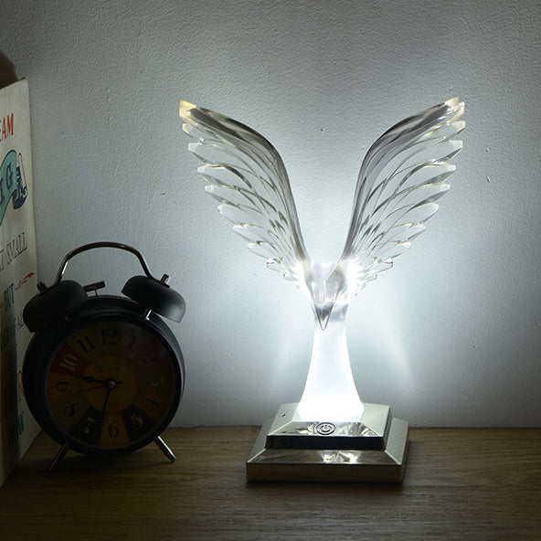 Contemporary Creative USB ABS Acrylic Wingspan Eagle Aroma LED Table Lamp Night Light For Bedside