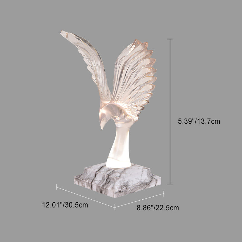 Contemporary Creative USB ABS Acrylic Wingspan Eagle Aroma LED Table Lamp Night Light For Bedside