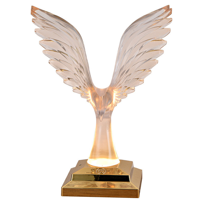 Contemporary Creative USB ABS Acrylic Wingspan Eagle Aroma LED Table Lamp Night Light For Bedside