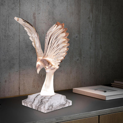 Contemporary Creative USB ABS Acrylic Wingspan Eagle Aroma LED Table Lamp Night Light For Bedside