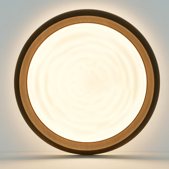 Contemporary Scandinavian Iron Acrylic Round Swirl LED Flush Mount Ceiling Light For Bedroom