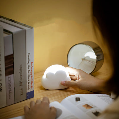 Contemporary Nordic Rechargeable ABS PP Cloud LED Small Table Lamp Night Light For Bedside