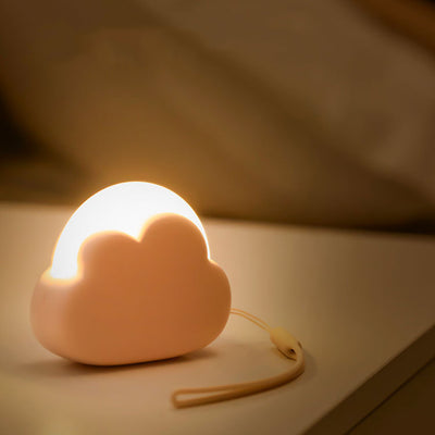 Contemporary Nordic Rechargeable ABS PP Cloud LED Small Table Lamp Night Light For Bedside