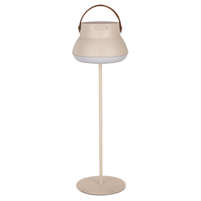 Modern Simplicity Rechargeable Leather PC Iron Round Detachable LED Outdoor Light For Garden