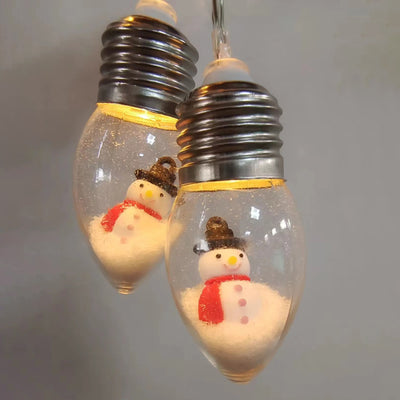 Contemporary Creative Waterproof USB Battery PVC Bulb Christmas Decoration LED String Lights For Living Room