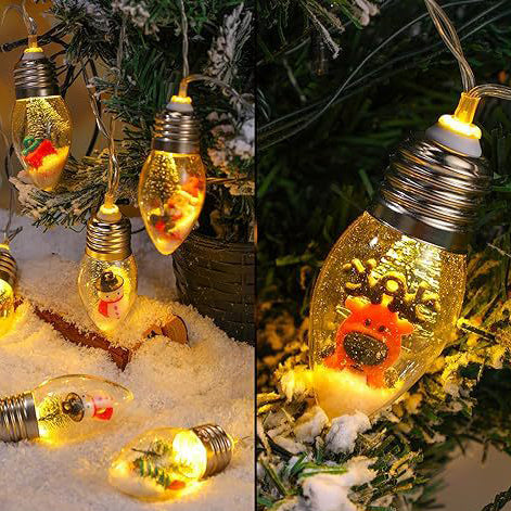 Contemporary Creative Waterproof USB Battery PVC Bulb Christmas Decoration LED String Lights For Living Room