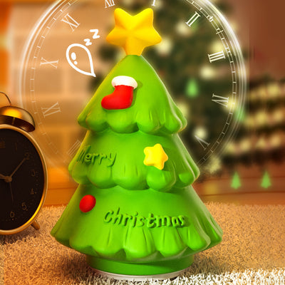 Contemporary Creative Rechargeable ABS Silica Christmas Tree LED Table Lamp Night Light For Bedside