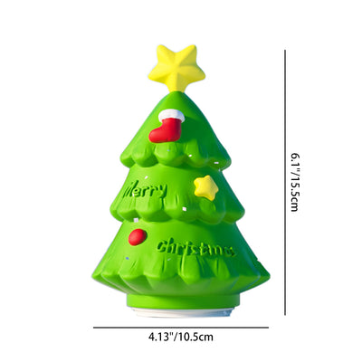 Contemporary Creative Rechargeable ABS Silica Christmas Tree LED Table Lamp Night Light For Bedside