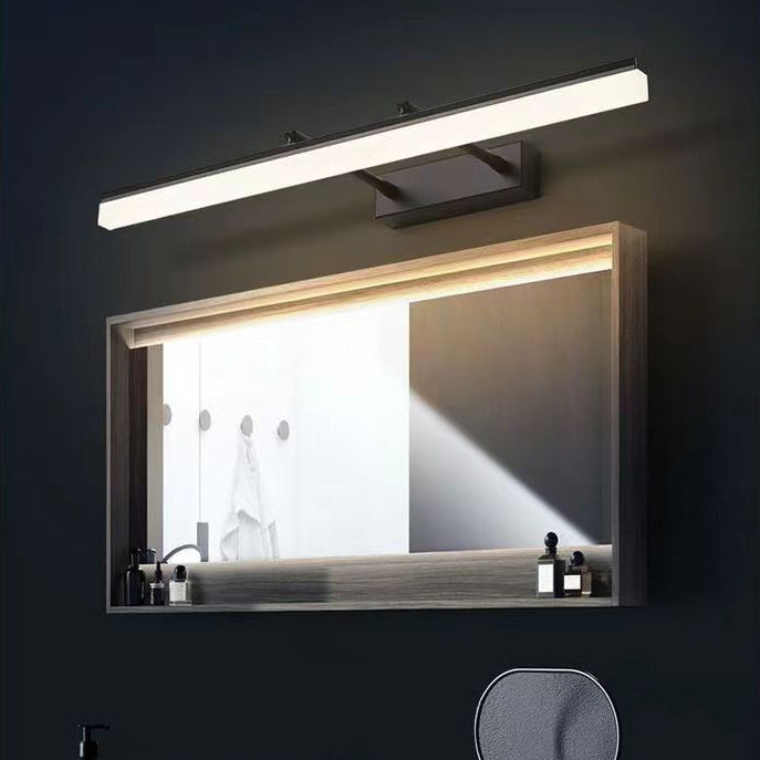 Modern Minimalist Hardware PS Strip Stretchable LED Wall Sconce Lamp Vanity Lighting For Bathroom