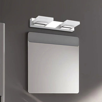 Modern Simplicity Stainless Steel Acrylic Square LED Wall Sconce Lamp Vanity Lighting For Bathroom