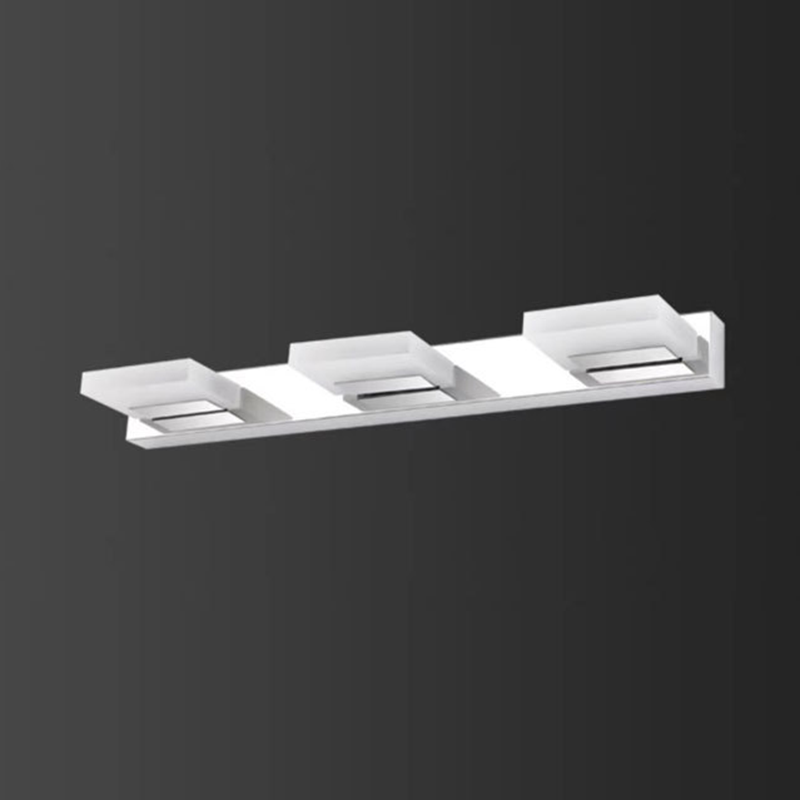 Modern Simplicity Stainless Steel Acrylic Square LED Wall Sconce Lamp Vanity Lighting For Bathroom