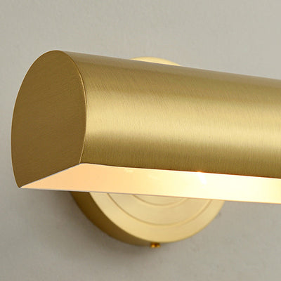 Modern Mid-century Copper Strip Adjustable 2-Light Wall Sconce Lamp For Bathroom