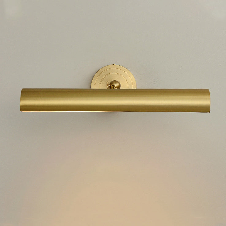 Modern Mid-century Copper Strip Adjustable 2-Light Wall Sconce Lamp For Bathroom