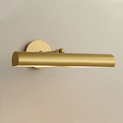 Modern Mid-century Copper Strip Adjustable 2-Light Wall Sconce Lamp For Bathroom