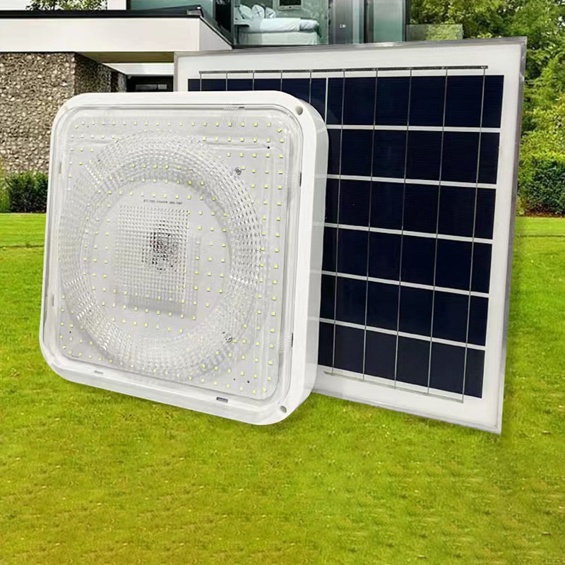 Moderne Einfachheit Solar Wasserdichte ABS Quadratische LED-Deckenleuchte Für Außenbereich Patio 