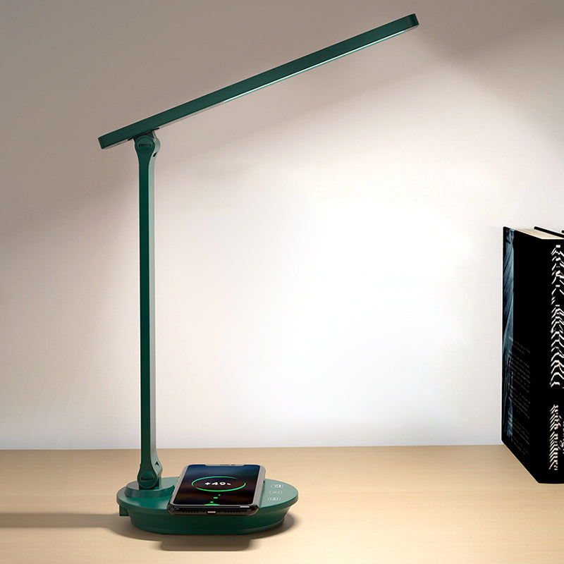 Modern Double Folding Eye Care Wireless Rechargeable LED Desk Lamp