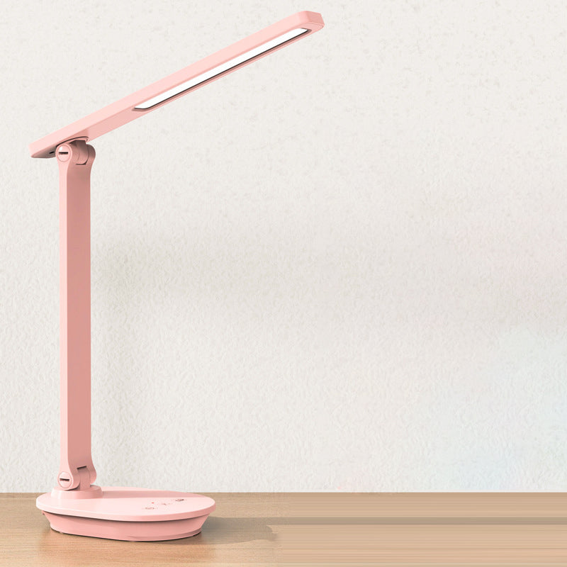 Modern Double Folding Eye Care Wireless Rechargeable LED Desk Lamp