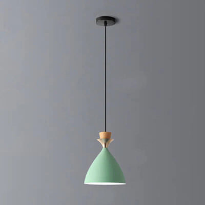 Nordic Macaron Candy Iron Cone 1/3 Light Chandelier