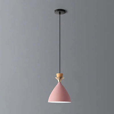 Nordic Macaron Candy Iron Cone 1/3 Light Chandelier