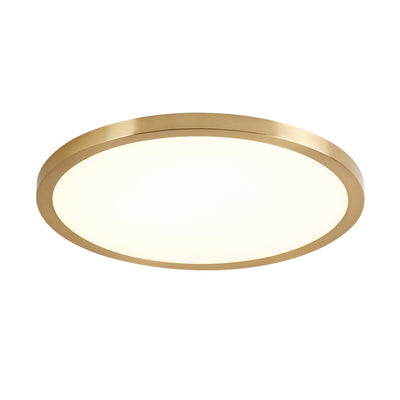 Modern Light Luxury Round Flat LED Flush Mount Ceiling Light