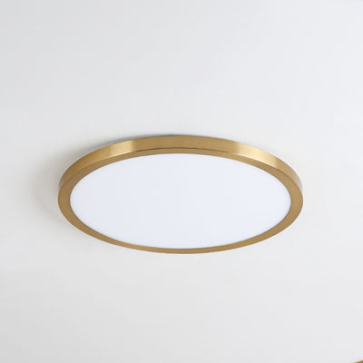 Modern Light Luxury Round Flat LED Flush Mount Ceiling Light