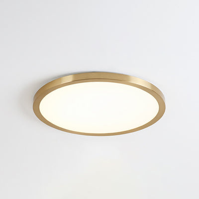 Modern Light Luxury Round Flat LED Flush Mount Ceiling Light