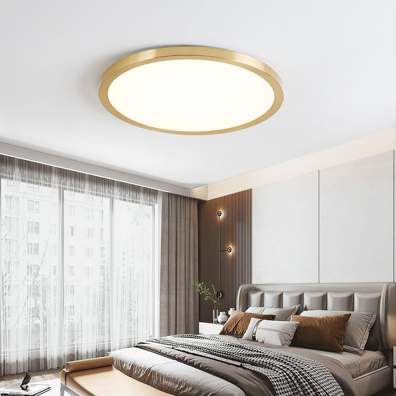 Modern Light Luxury Round Flat LED Flush Mount Ceiling Light