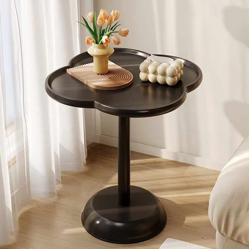 Modern Minimalist Clover Spiral Cylinder Wooden Base PP Coffee Table For Living Room