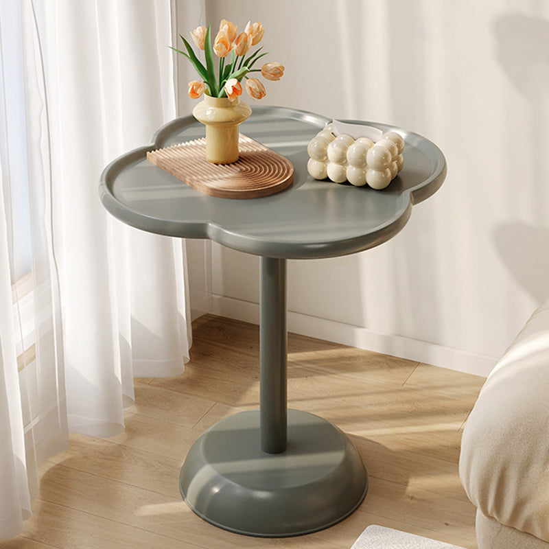 Modern Minimalist Clover Spiral Cylinder Wooden Base PP Coffee Table For Living Room