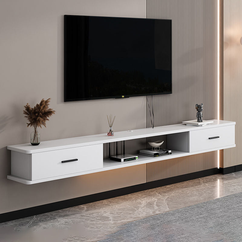 Modern Simplicity Rectangular Plate TV Stand 2-Drawer For Living Room