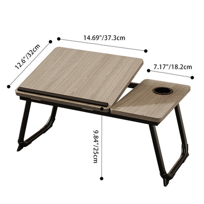 Bureaux rectangulaires en MDF acier au carbone nordique contemporain pliables avec angle réglable et 2 plateaux pour étude 