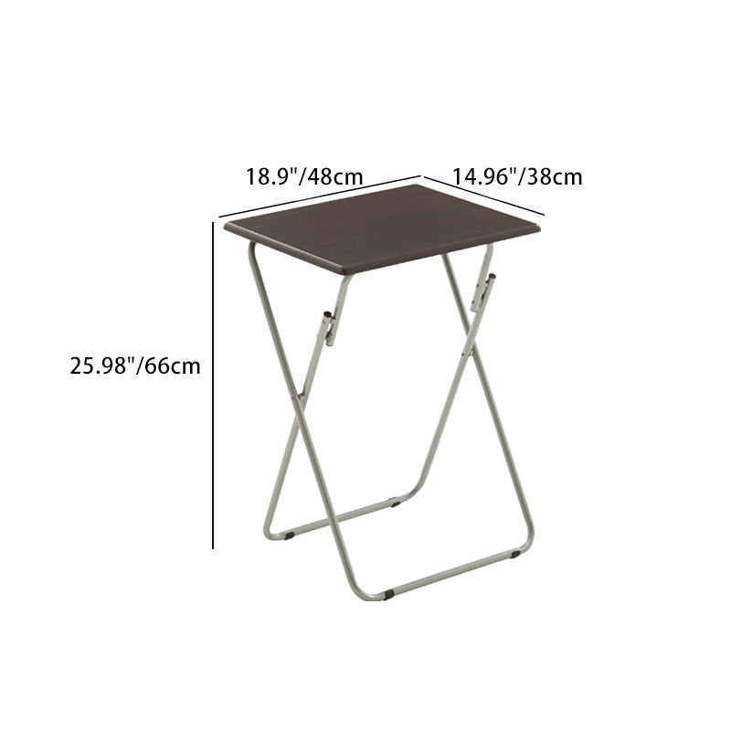Moderne Einfachheit MDF Stahl Quadratische Klappbare Schreibtische 1-Fach Für Studium 