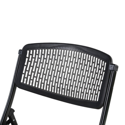 Modern Minimalist Iron Plastic Desk Chair Backrest Armless For Home Office