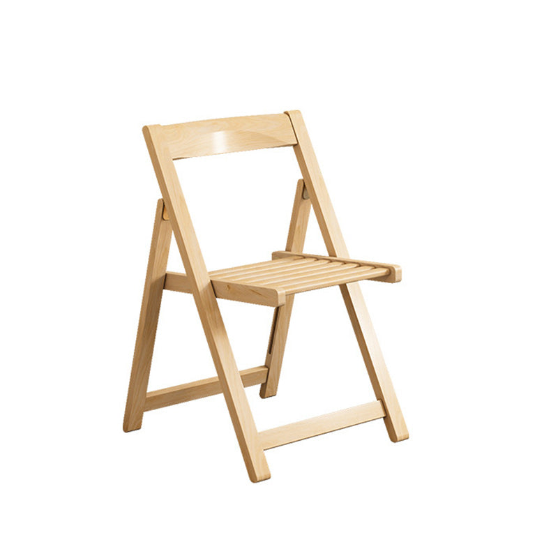 Modern Minimalist Solid Wood Dining Chair Backrest Armless For Dining Room