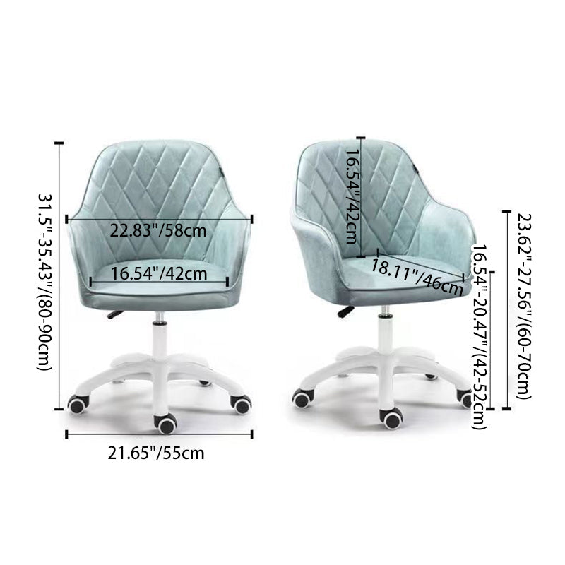 Modern Simplicity Flannelette Nylon Desk Chair Backrest Armrest For Home Office