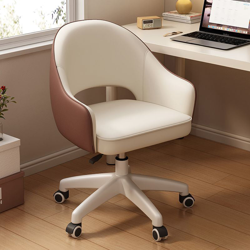 Modern Simplicity Leather Nylon Desk Chair Backrest Armrest For Home Office