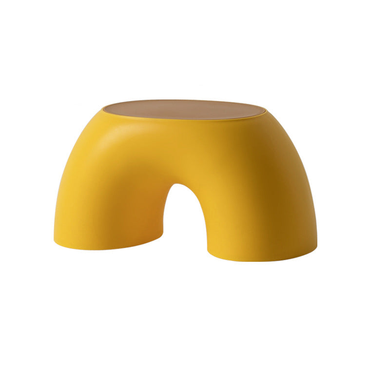 Contemporary Creative PP Rainbow Shape Macarons Footstool Backless Armless For Living Room