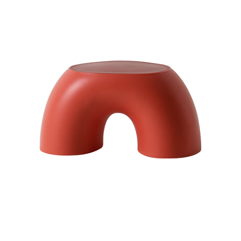 Contemporary Creative PP Rainbow Shape Macarons Footstool Backless Armless For Living Room