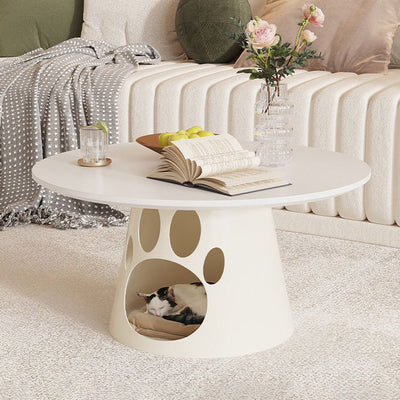 Contemporary Creative Round Cat Scratching Coffee Table 1 - Cabinet For Living Room