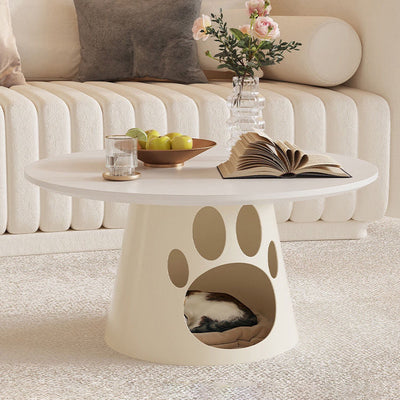 Contemporary Creative Round Cat Scratching Coffee Table 1 - Cabinet For Living Room