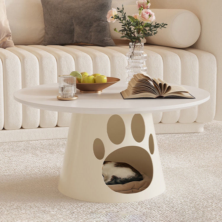 Contemporary Creative Round Cat Scratching Coffee Table 1 - Cabinet For Living Room