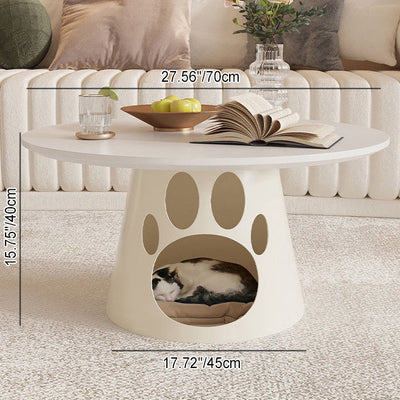 Contemporary Creative Round Cat Scratching Coffee Table 1 - Cabinet For Living Room