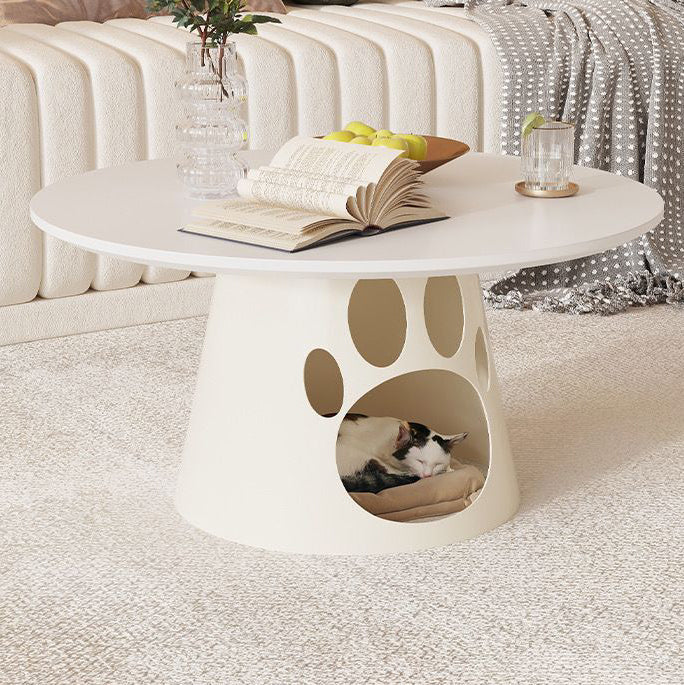 Contemporary Creative Round Cat Scratching Coffee Table 1 - Cabinet For Living Room