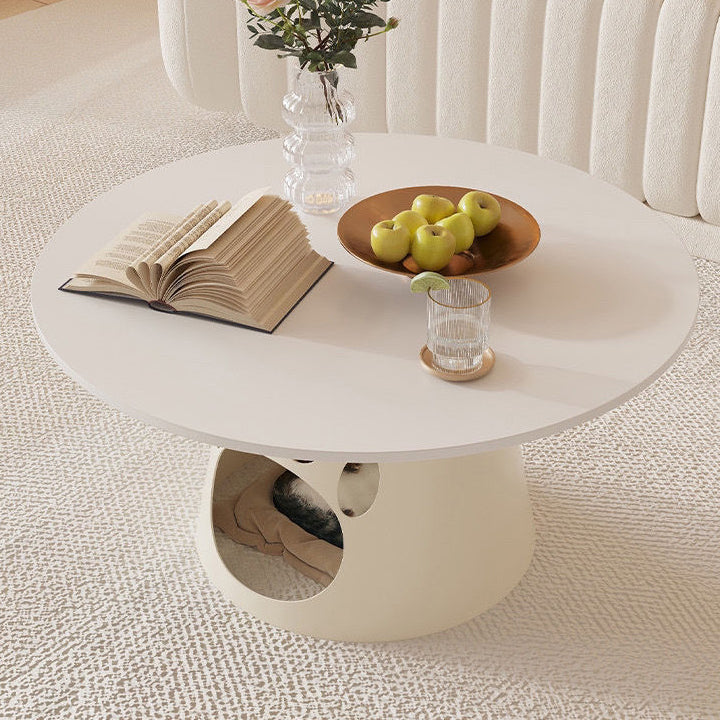 Contemporary Creative Round Cat Scratching Coffee Table 1 - Cabinet For Living Room