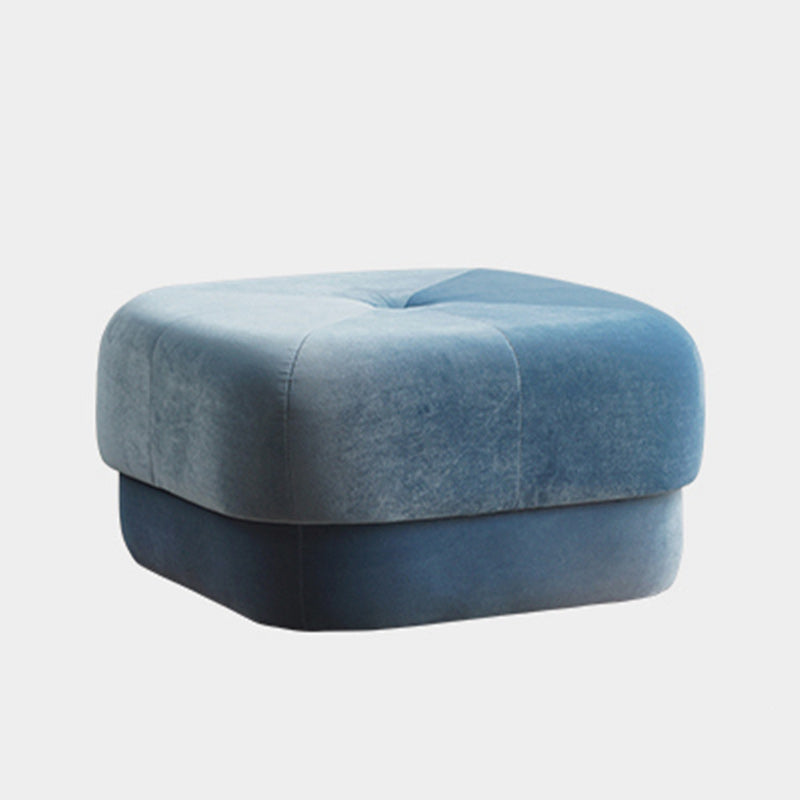 Modern Simplicity Round Square Fabric Sponge Footstool For Living Room