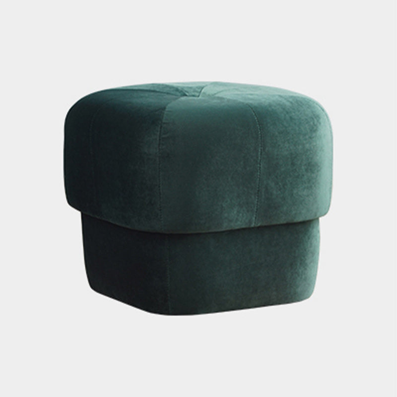 Modern Simplicity Round Square Fabric Sponge Footstool For Living Room