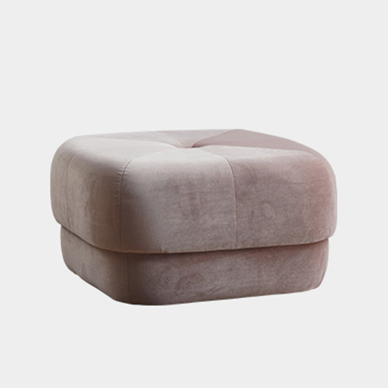 Modern Simplicity Round Square Fabric Sponge Footstool For Living Room