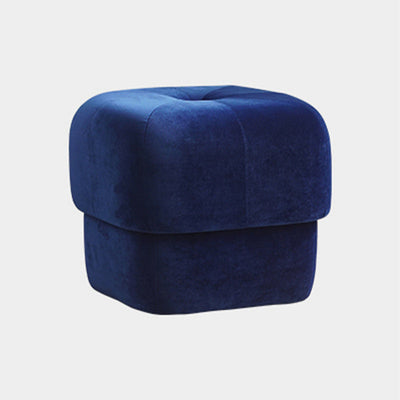 Modern Simplicity Round Square Fabric Sponge Footstool For Living Room